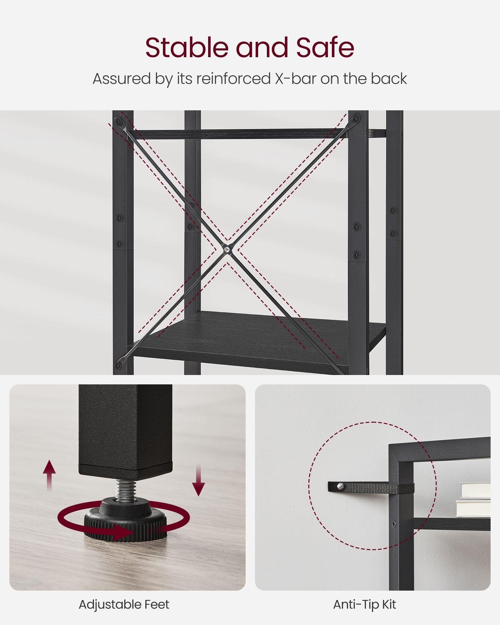 6-Tier Tall Bookshelf FredCo