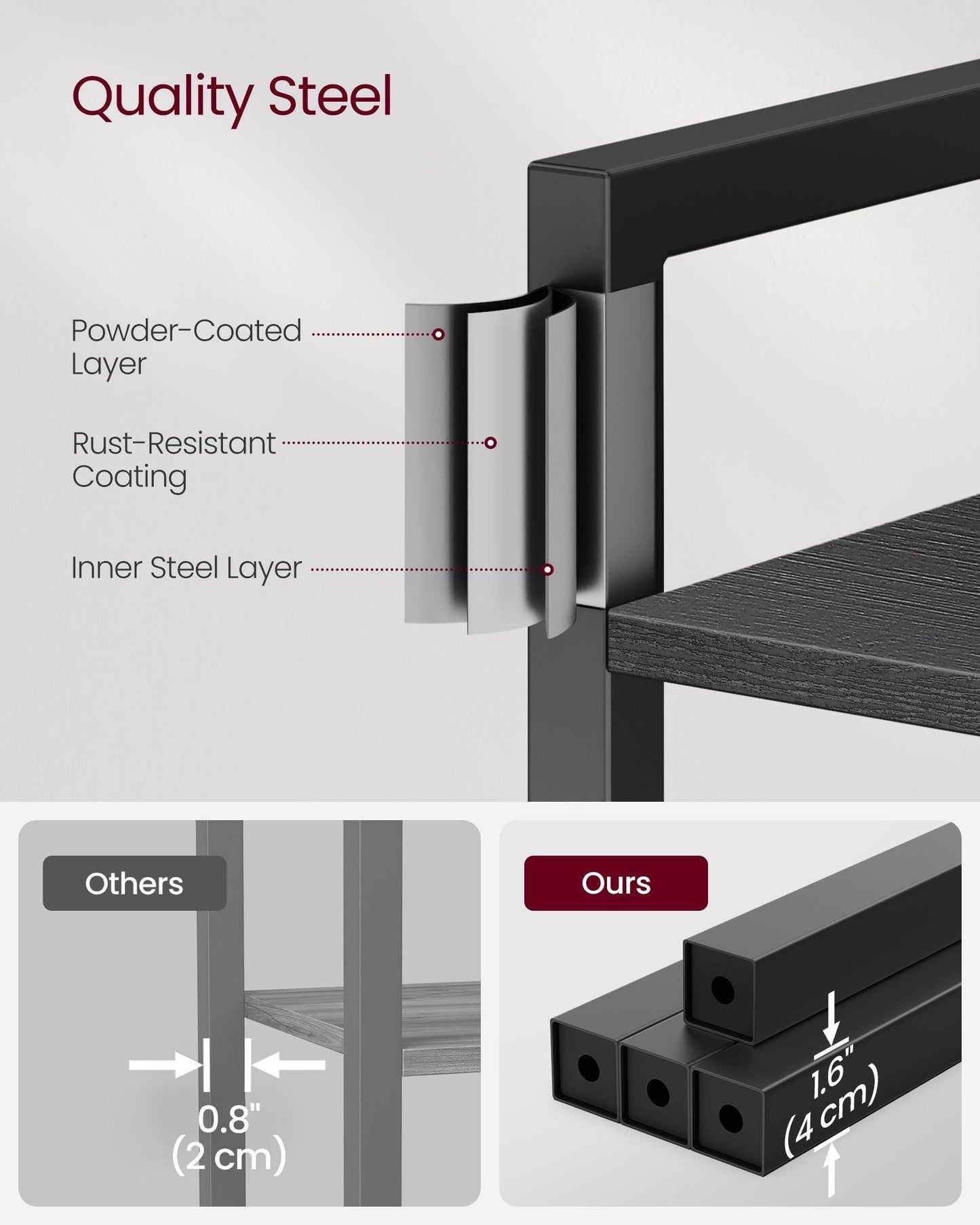 6-Tier Tall Bookshelf FredCo