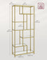 6-Tier Tall Bookshelf with Tempered Glass Shelves FredCo
