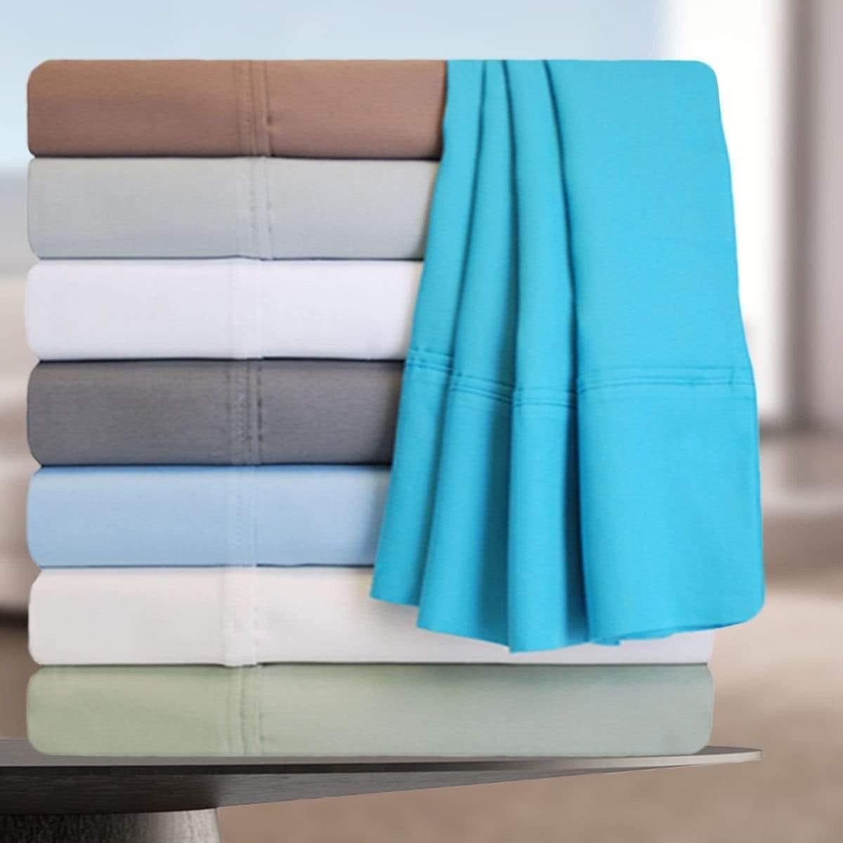 600-Thread-Count Pillowcases Set, Cotton Blend, 8 Colors FredCo