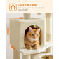 61-Inch Cat Tree Beige FredCo