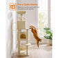 61-Inch Cat Tree Beige FredCo