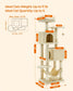 61-Inch Cat Tree Beige FredCo