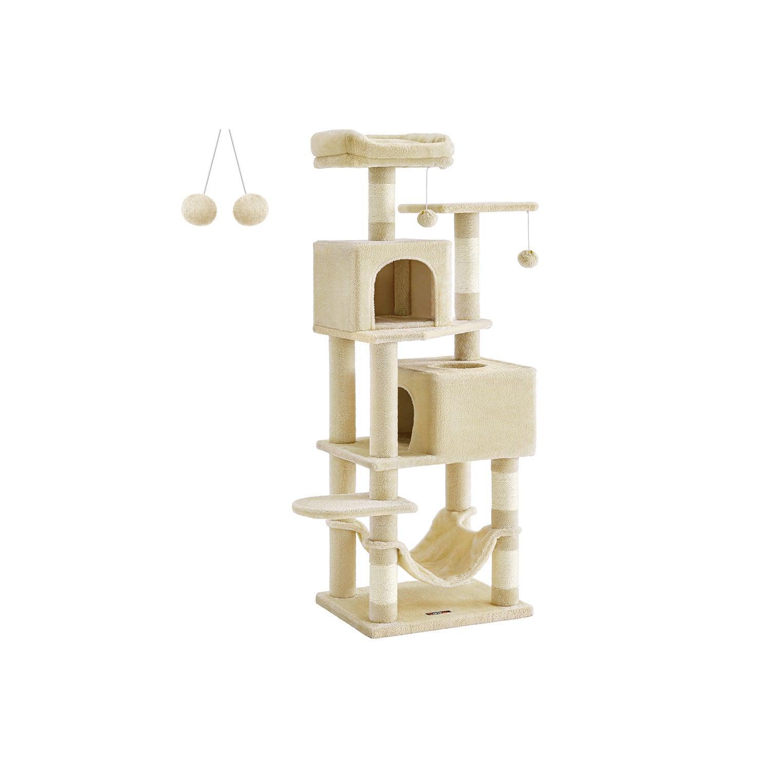 61-Inch Cat Tree Beige FredCo