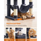 61-Inch Cat Tree Smoky Gray FredCo