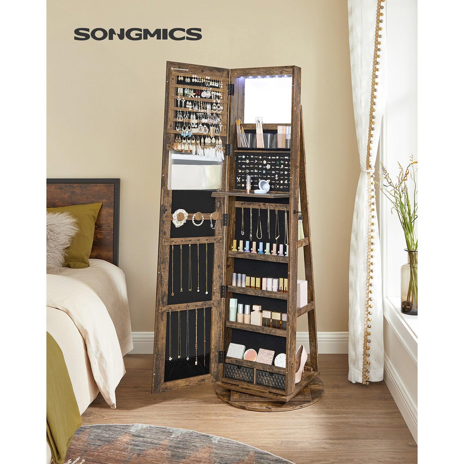 61-Inch Jewelry Cabinet with Lights FredCo