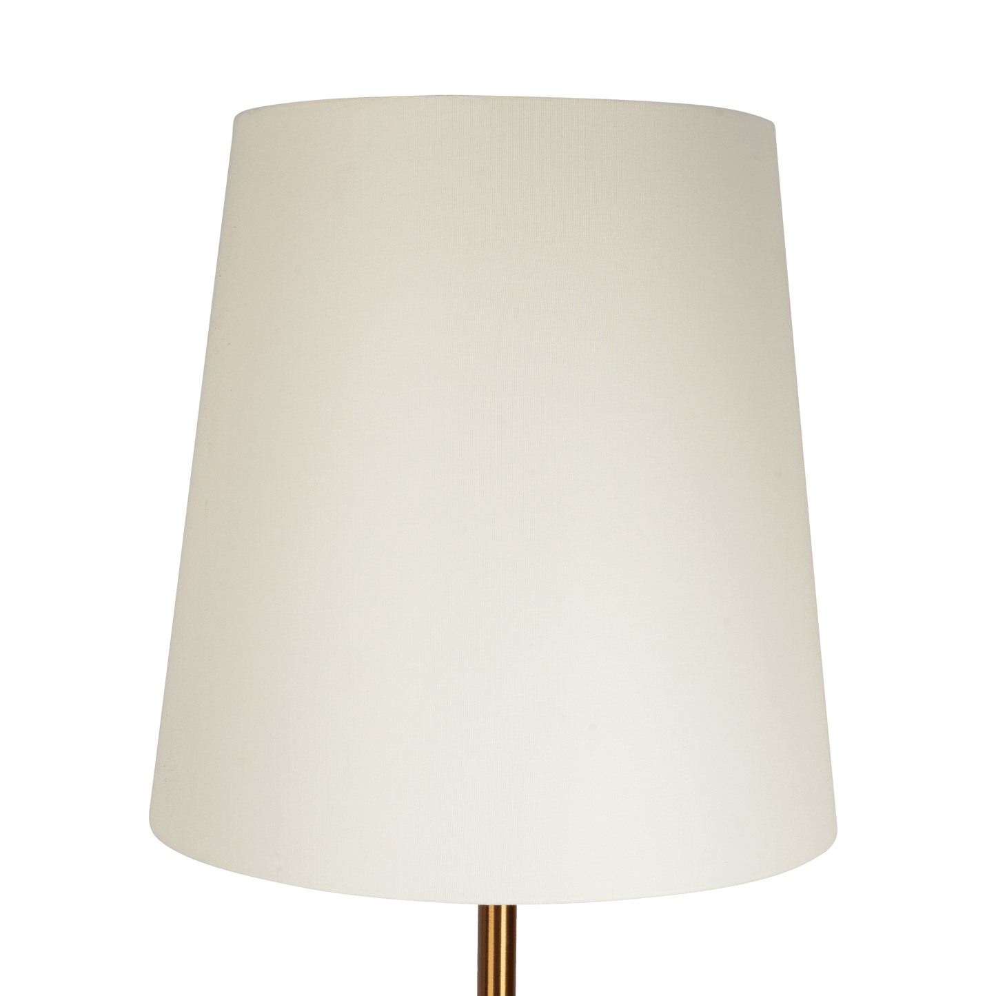 Modern cream lampshade on gold base, home lighting decor from FredCo International