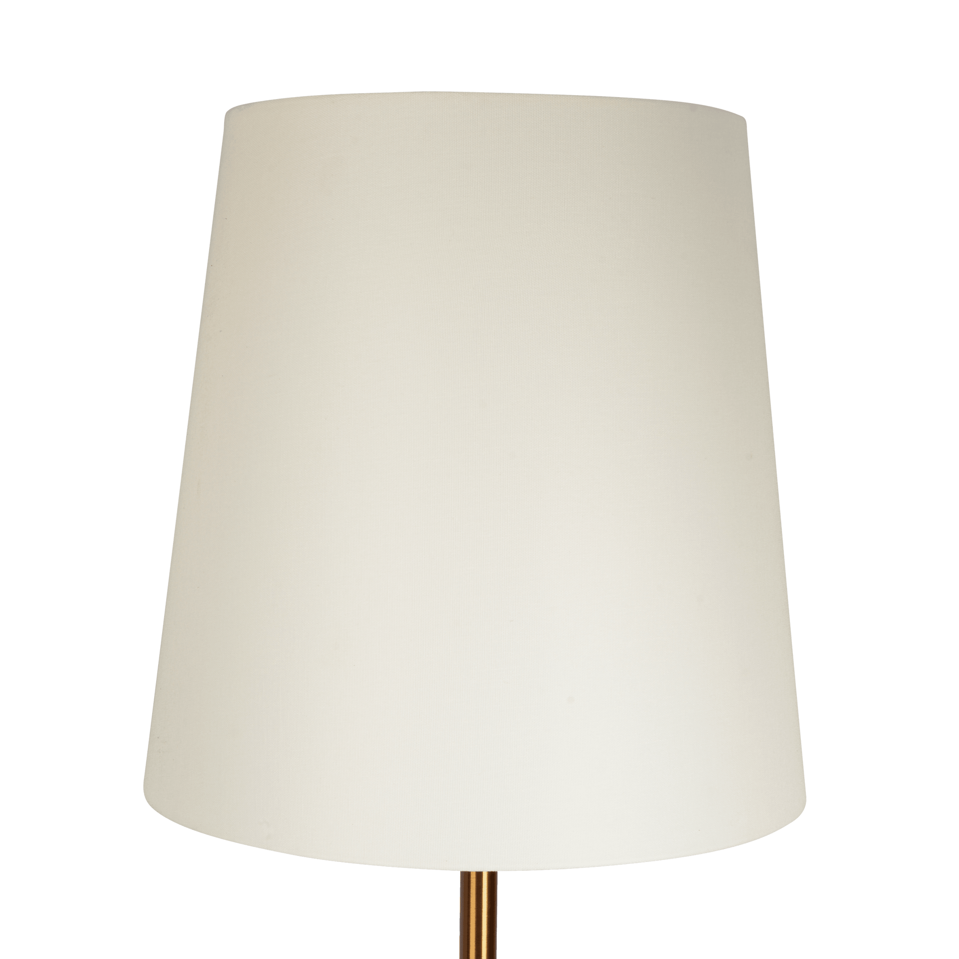 Modern cream lampshade on gold base, home lighting decor from FredCo International