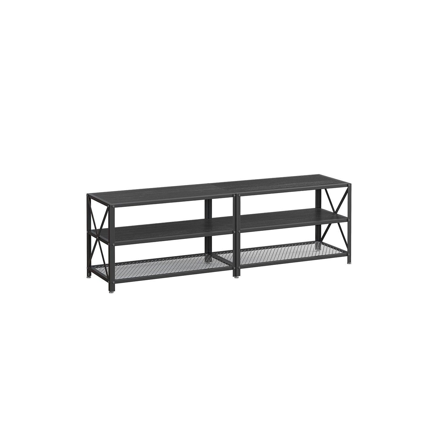 63'' TV Stand with Storage Shelves FredCo