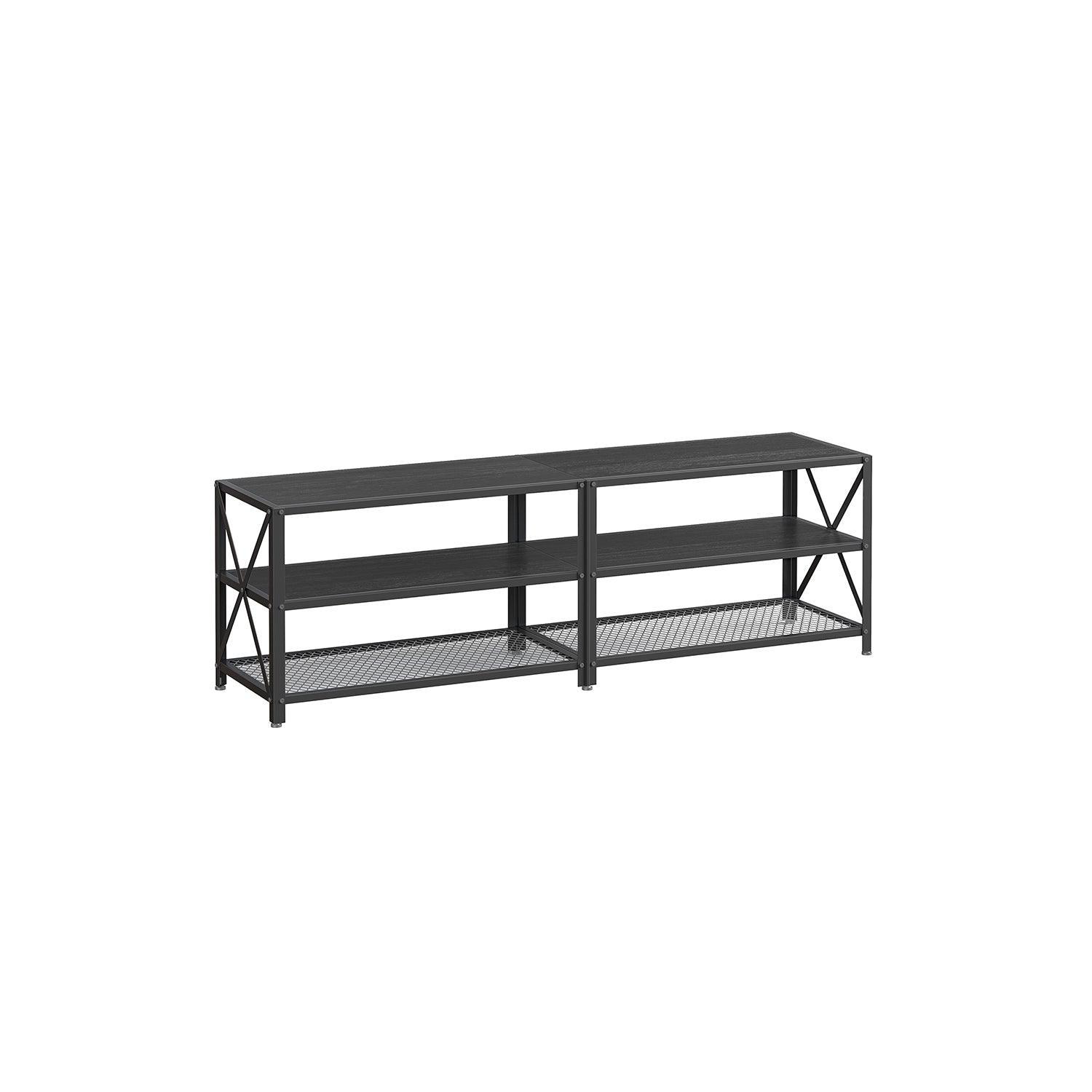 63'' TV Stand with Storage Shelves FredCo