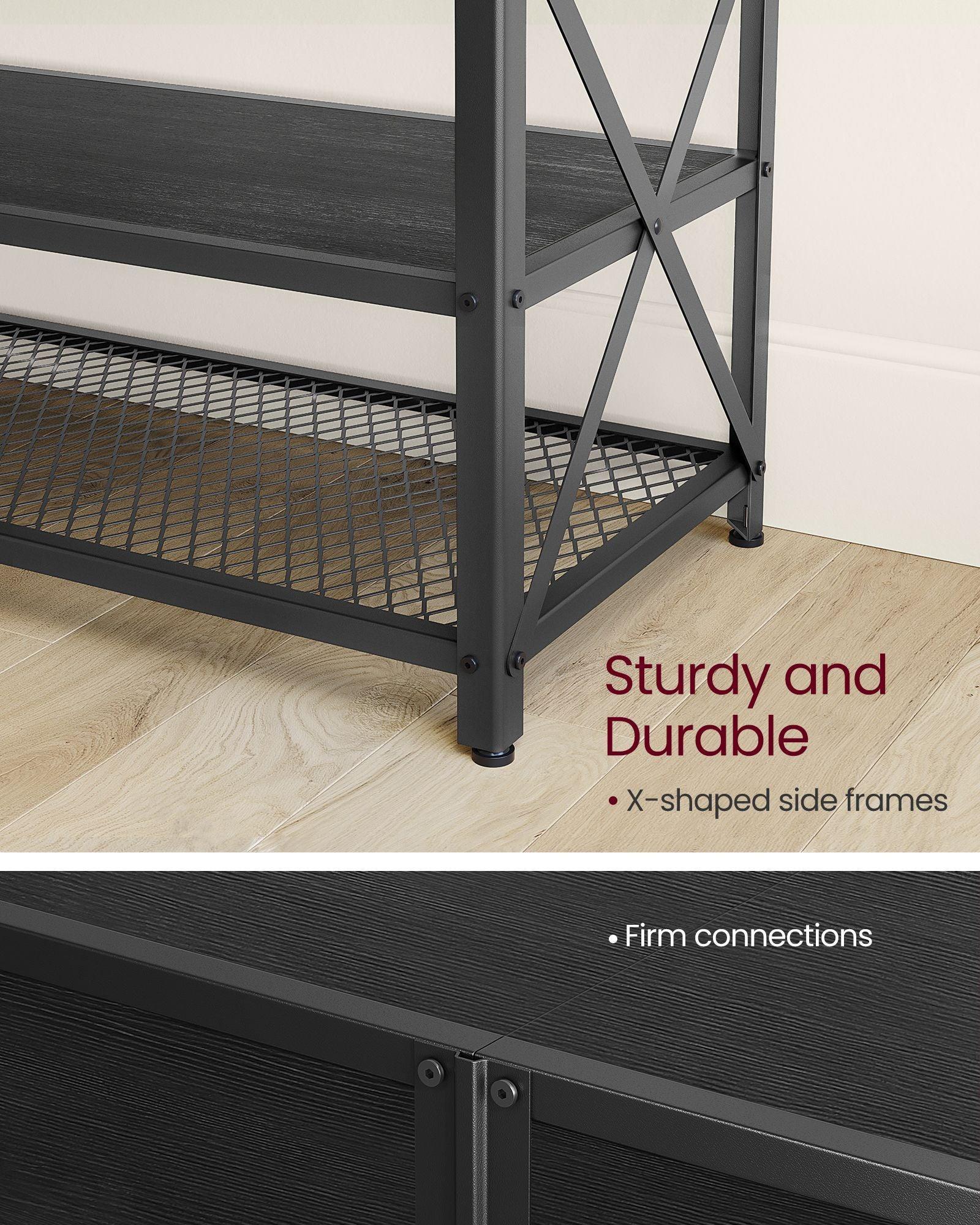 63'' TV Stand with Storage Shelves FredCo