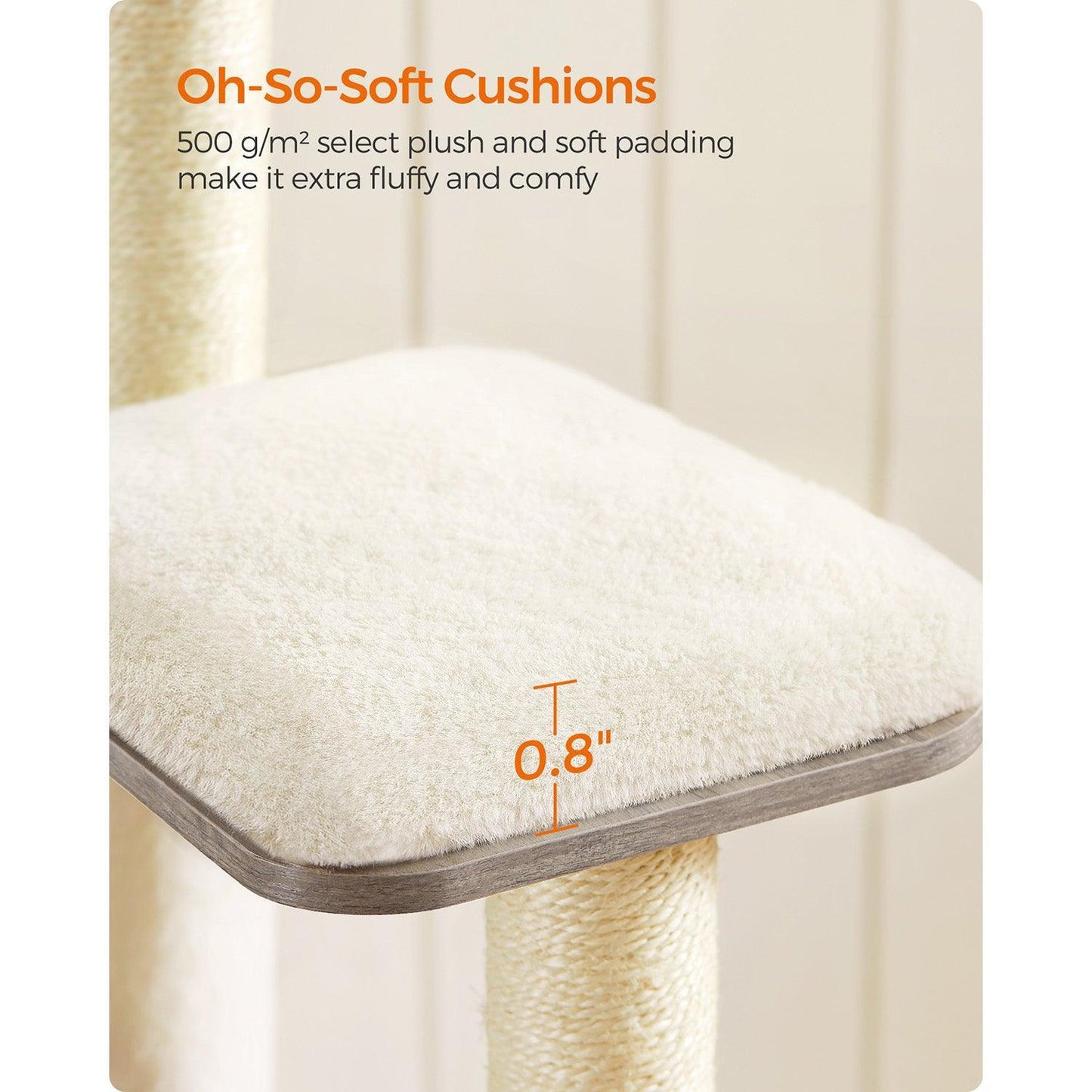 65-Inch Modern Cat Tower FredCo