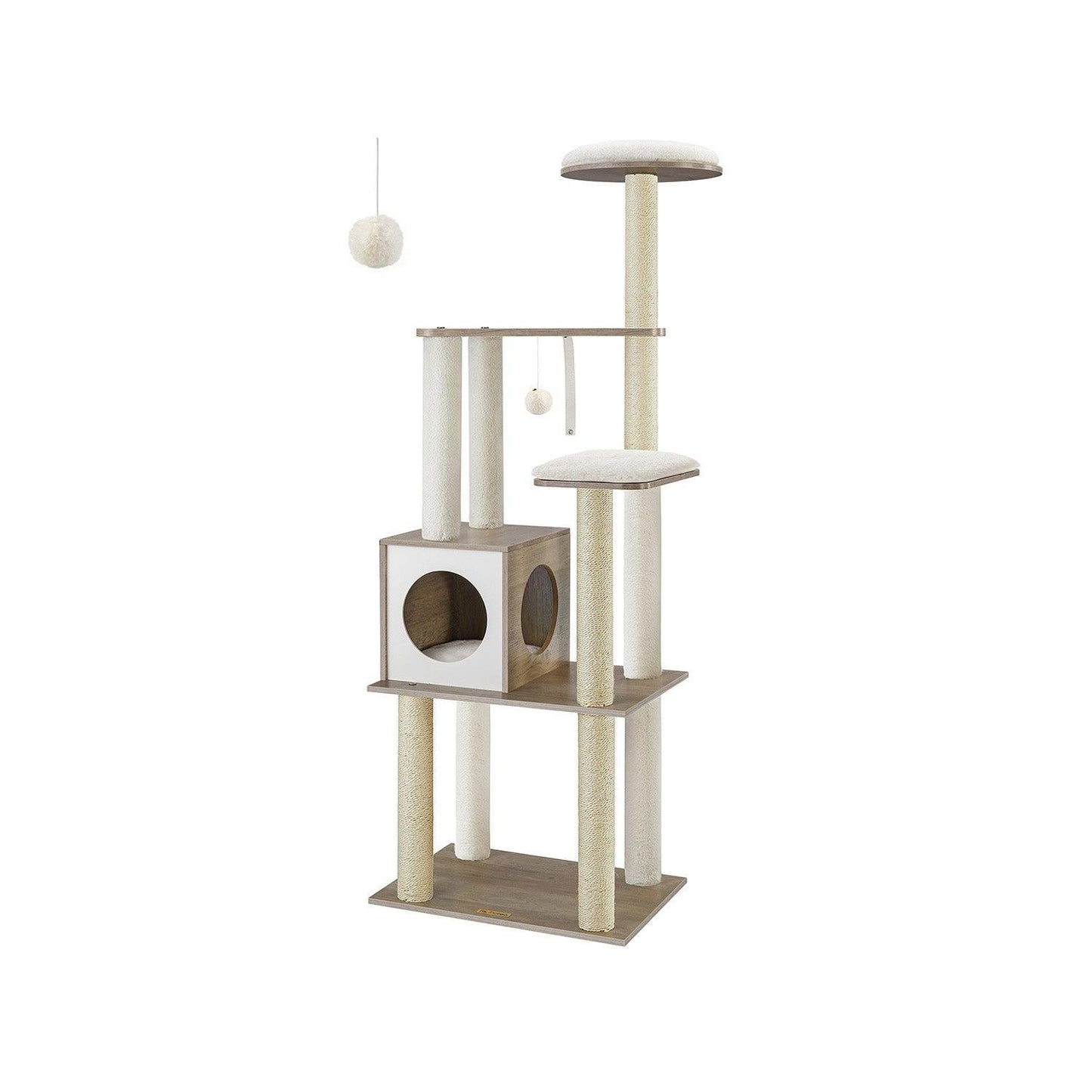 65-Inch Modern Cat Tower FredCo