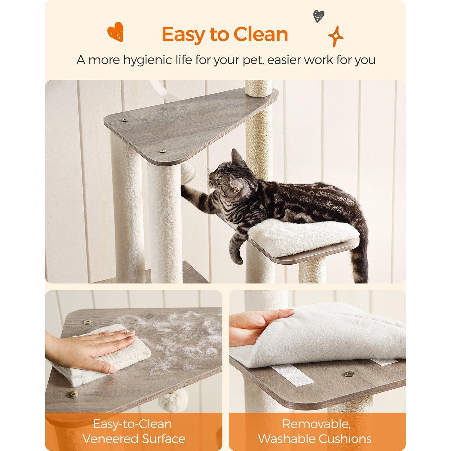 65-Inch Modern Cat Tower FredCo