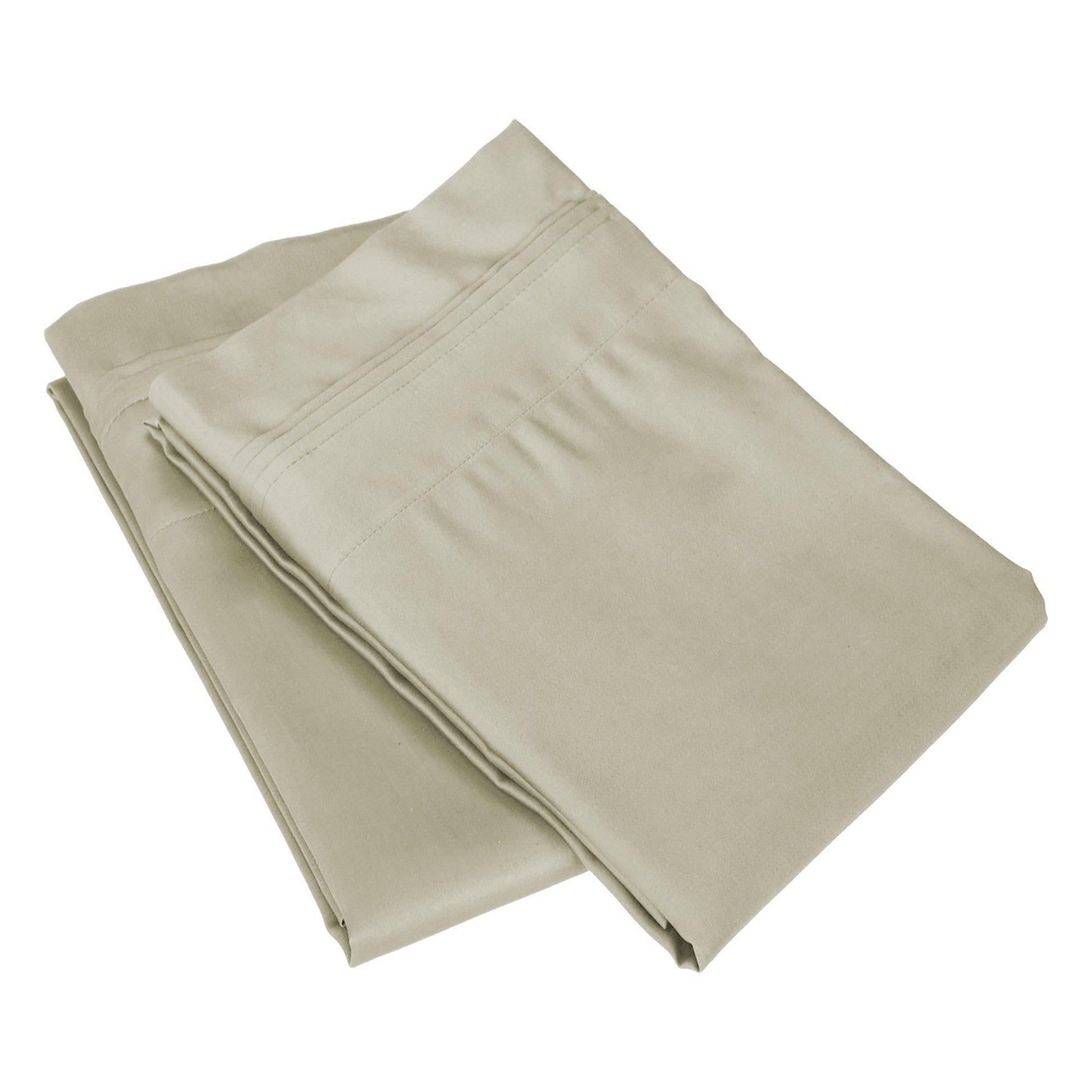 650-Thread Count 100% Egyptian Cotton Lightweight Plush Pillowcase Set FredCo