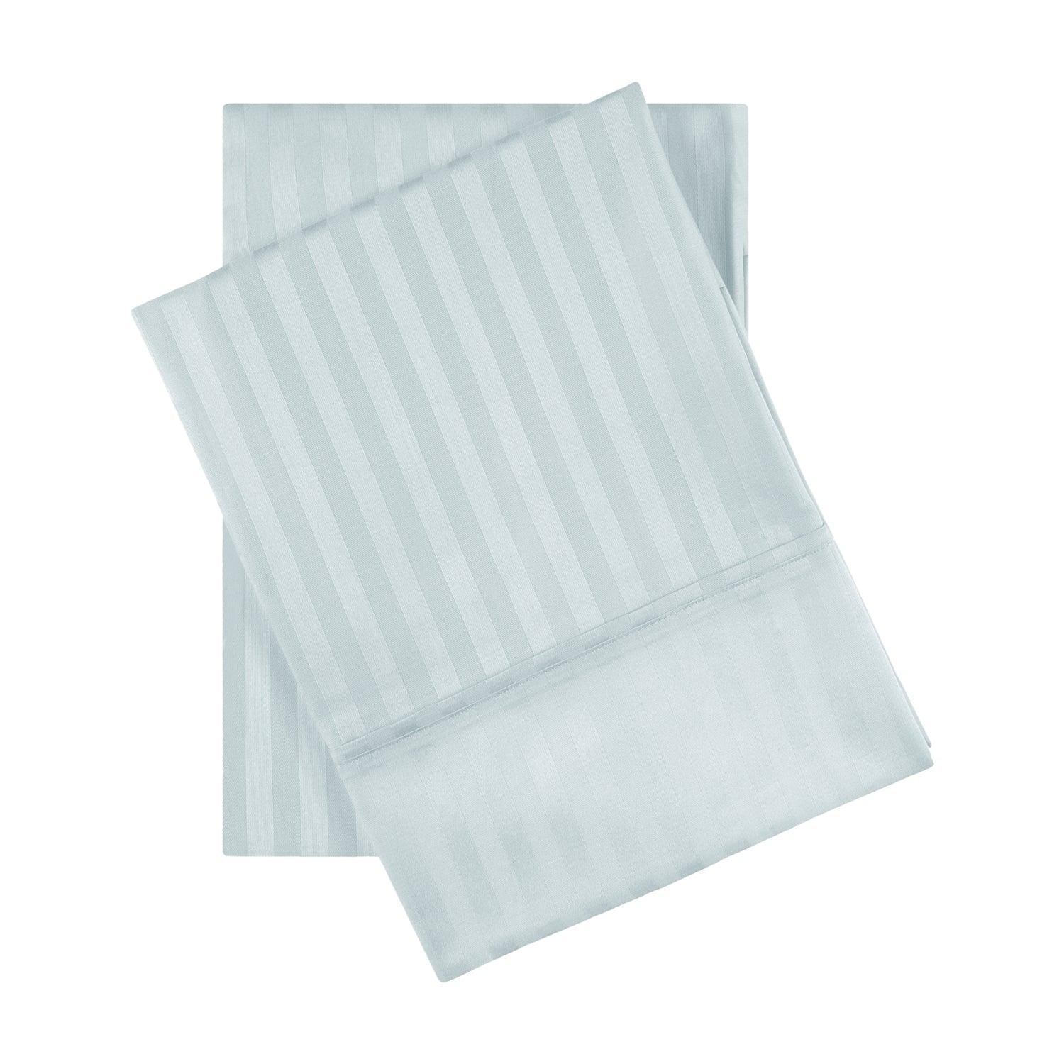 650-Thread Count 100% Egyptian Cotton Plush Striped Pillowcase Set FredCo