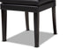 Baxton Studio Dylin Modern and Contemporary Black Faux Leather Upholstered and Dark Brown Finished Wood 7-Piece Dining Set