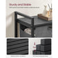 65L Laundry Hamper Black and Gray FredCo