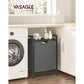 65L Laundry Hamper Black and Gray FredCo