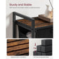 65L Laundry Hamper Rustic Brown and Black FredCo