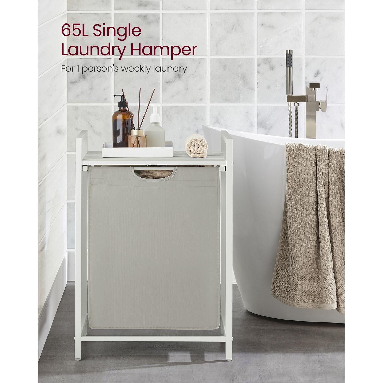 65L Laundry Hamper White FredCo