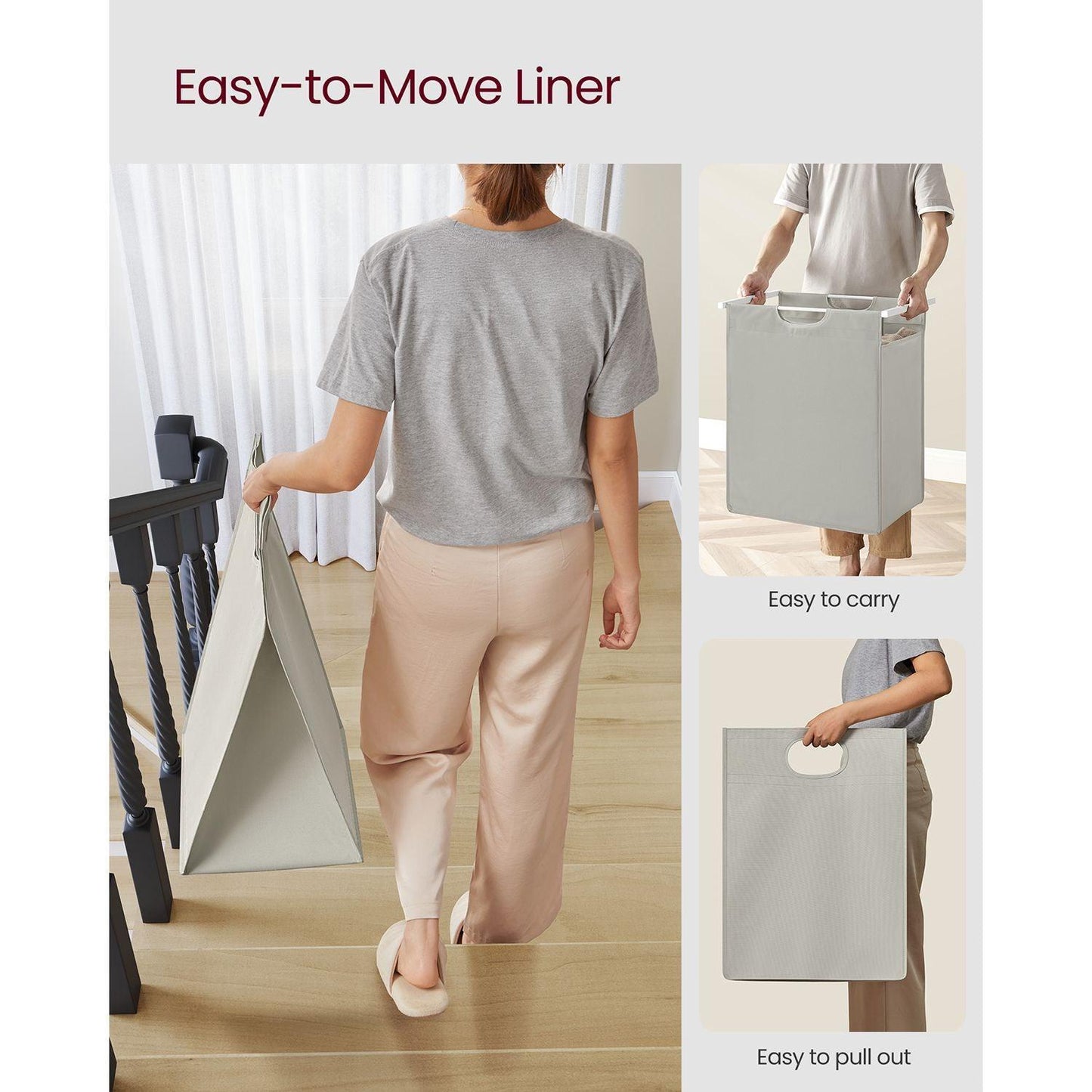 65L Laundry Hamper White FredCo
