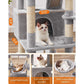 66.1-Inch Cat Tree Light Gray FredCo