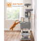 66.1-Inch Cat Tree Light Gray FredCo