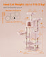 66.1" Tall Large Multi-Level Cat Tree with 13 Scratching Posts Jelly Pink FredCo