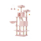 66.1" Tall Large Multi-Level Cat Tree with 13 Scratching Posts Jelly Pink FredCo