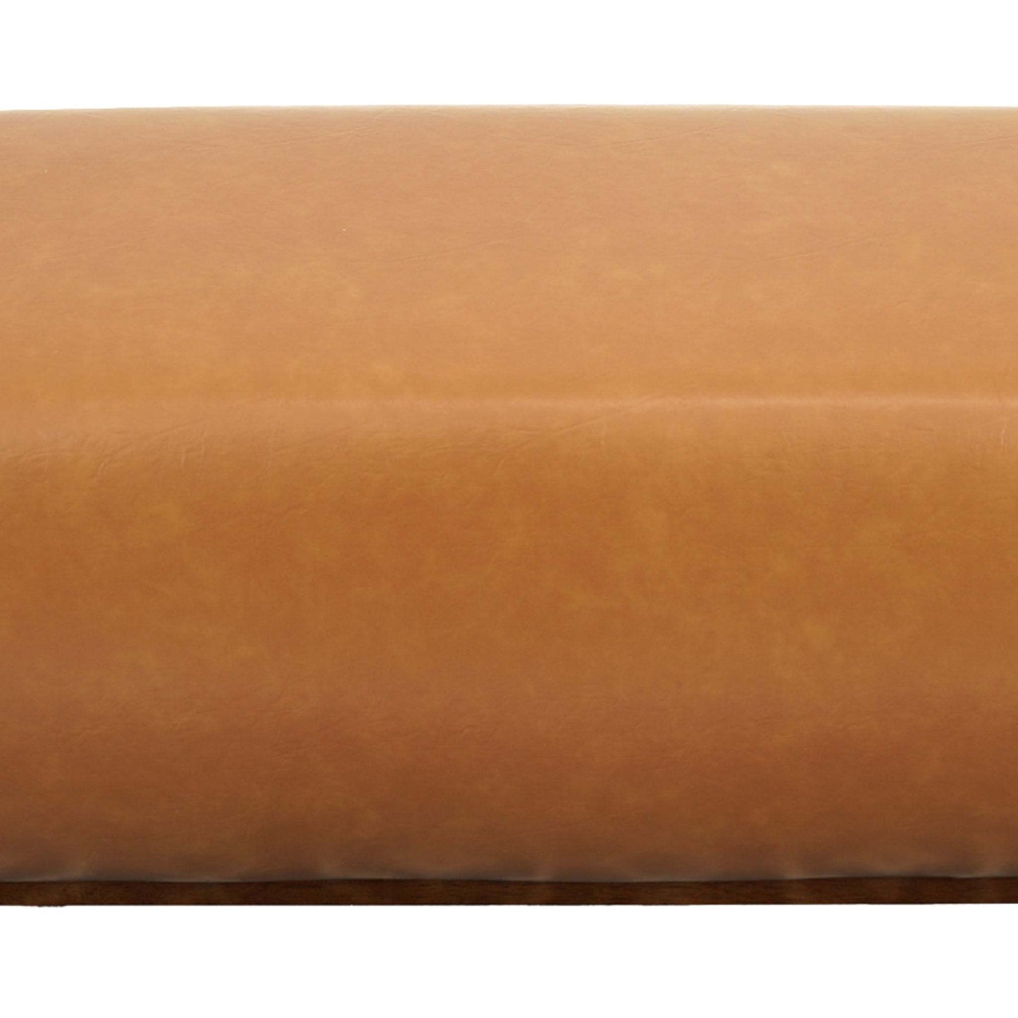 Kelvin Vegan Tan Leather Bench FredCo