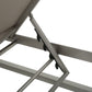 Outdoor Chaise Lounge Set of 2 with Adjustable Aluminum Frame and Textilene Mesh Seating in Grey FredCo