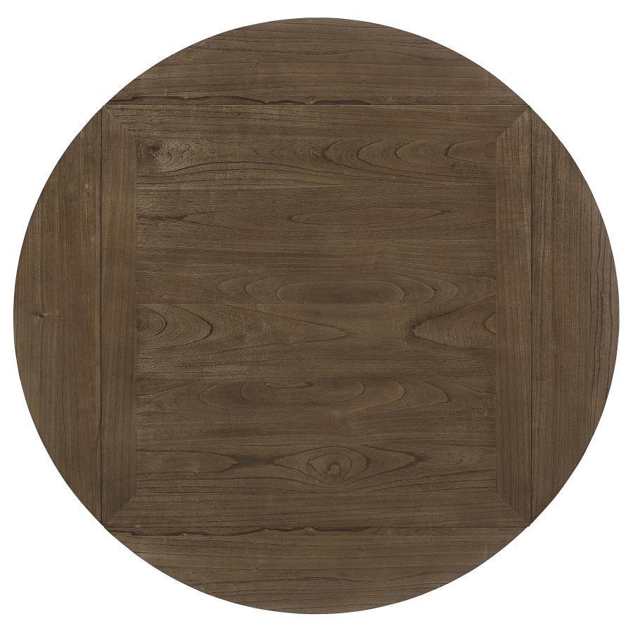 7 PC SET 192818-S7 Coaster Sarasota Counter Height Table and Chairs Nutmeg and Rustic Cream FredCo