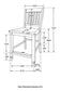 7 PC SET 192818-S7 Coaster Sarasota Counter Height Table and Chairs Nutmeg and Rustic Cream FredCo