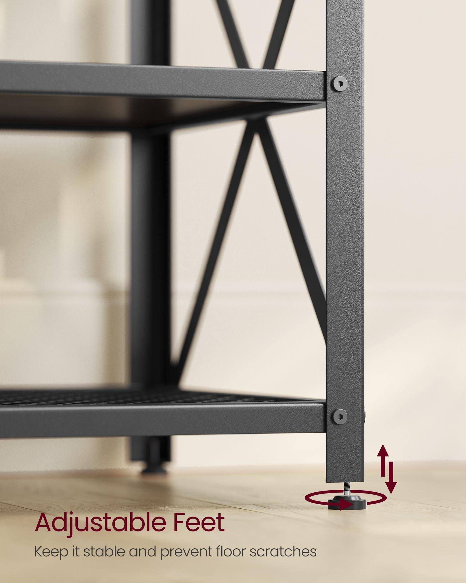 70.1''W TV Stand for TVs Up to 75 Inches Turquoise Brown and Black FredCo