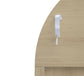 70.28' Tall Arched Kitchen Pantry, Modern Farmhouse Wood Cabinet FredCo