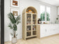 70.28' Tall Arched Kitchen Pantry, Modern Farmhouse Wood Cabinet FredCo