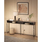 70.9-Inch Narrow Console Table Black FredCo