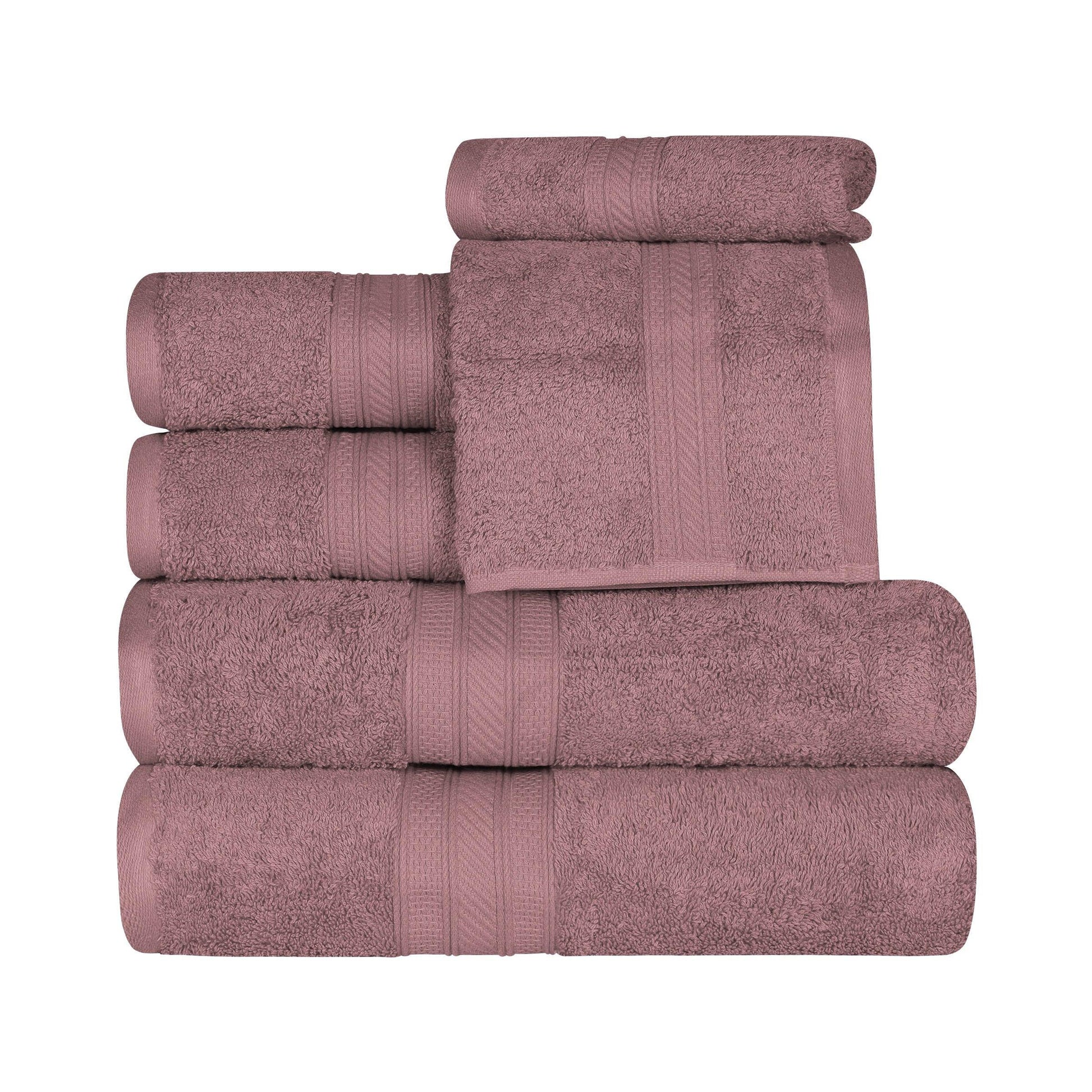 700 GSM Plush Absorbent Long Staple Combed Cotton 6-Piece Towel Set FredCo