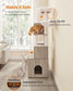 72.8-Inch Tall Cat Tree with Litter Box Enclosure FredCo