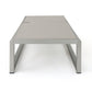 Outdoor Chaise Lounge Set of 2 with Adjustable Aluminum Frame and Textilene Mesh Seating in Grey FredCo