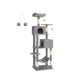 75.2-Inch Large Cat Tree Light Gray FredCo
