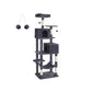 75.2-Inch Large Cat Tree Smoky Gray FredCo