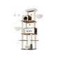 77.5" High Multi-Level Cat Tree Rustic Brown FredCo