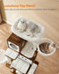 77.5" High Multi-Level Cat Tree Rustic Brown FredCo