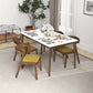 Dakota Dark Yellow Velvet Dining Chair (Set of 2) With Solid Wood Legs and Mid-Century Modern Design 29.3'H x 16'W x 22'D FredCo