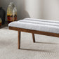 Troni Light Grey Boucle Bench FredCo