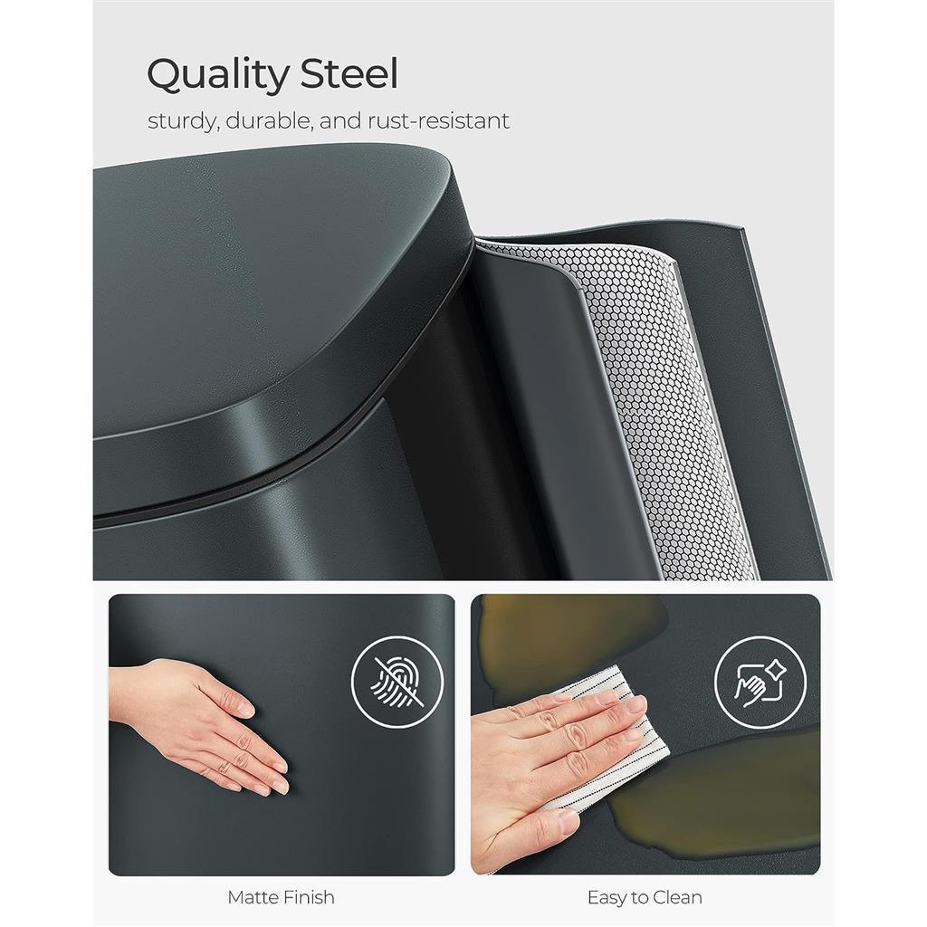 8 Gallon Trash Can with Lid FredCo