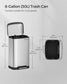 8 Gallon Trash Can with Lid and Inner Bucket FredCo