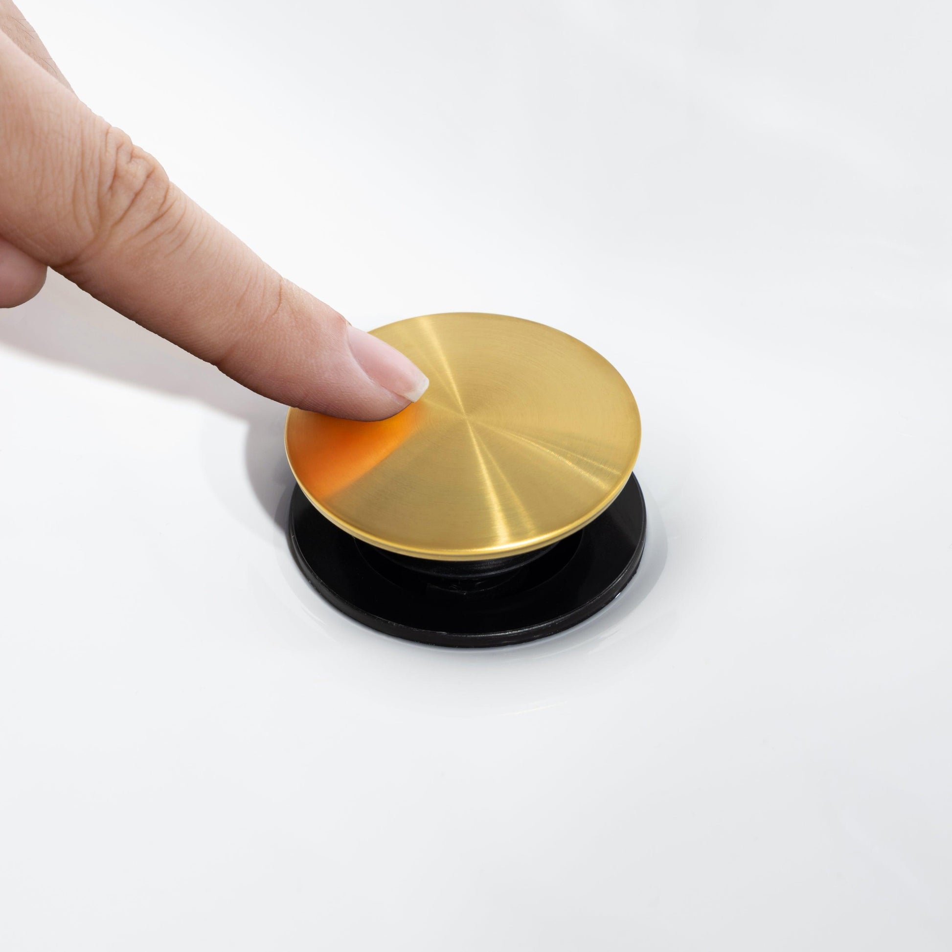 8 inch Widespread Bathroom Faucet Brushed Gold for Sink 3 Hole Brass 2 Handle FredCo